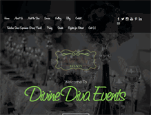 Tablet Screenshot of divinedivaevents.com